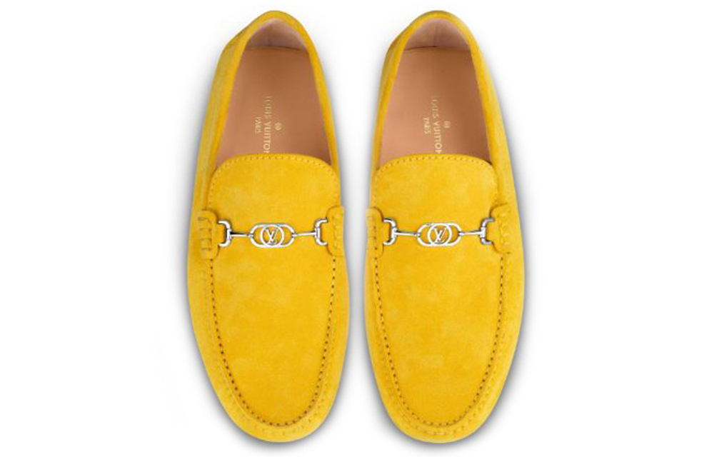 LOUIS VUITTON Porto Vecchio Gommino Loafers Women"s Yellow