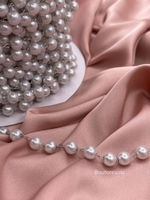 Тесьма цепь серебро с жемчугом