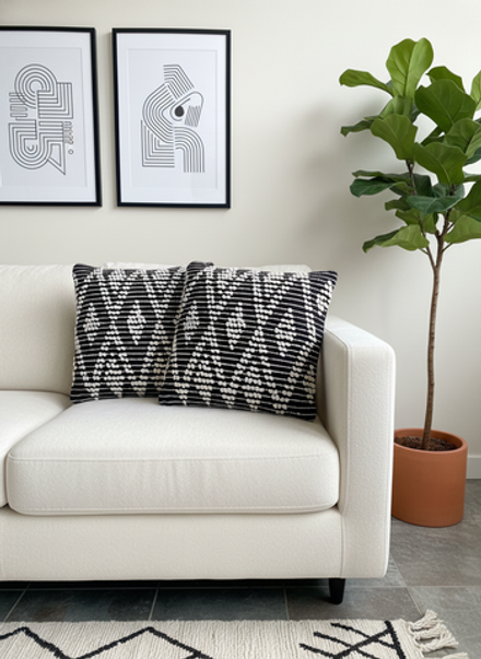 Декоративная наволочка в бохо стиле