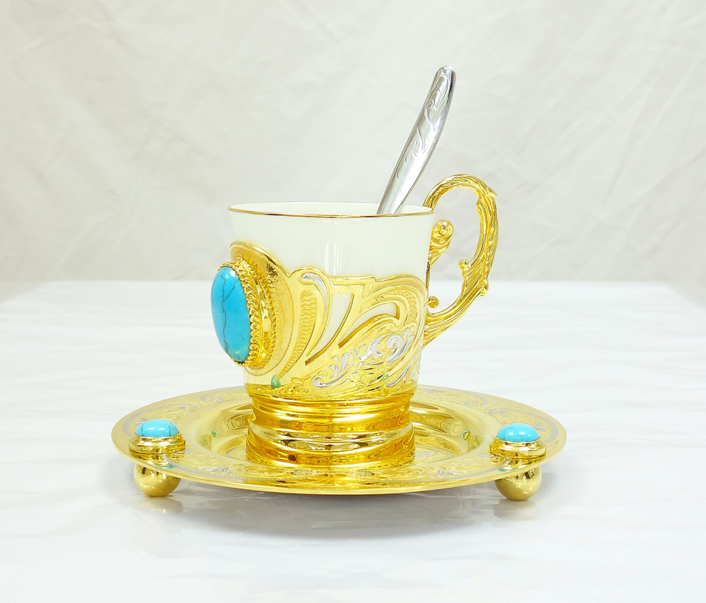 Кофейный набор "Бирюза"
