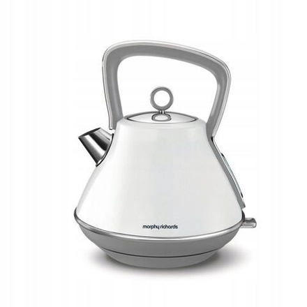 MORPHY RICHARDS EVOKE PYRAMIDE Стальной электрический чайник белый 1,5 л 215801