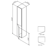 Шкаф-колонна подвесной AM.PM Gem M90CHL0306WG белая