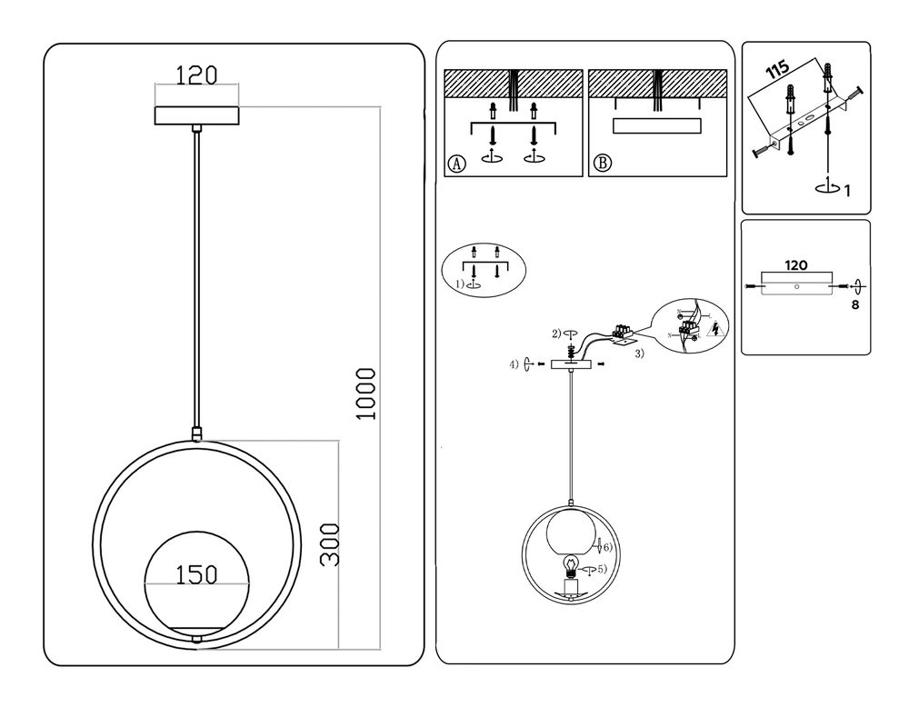Ambrella Подвесной светильник Modern TR2594