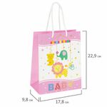 Пакет подарочный 17,8x9,8x22,9 см, ЗОЛОТАЯ СКАЗКА "Для девочки", ламинированный, 606572