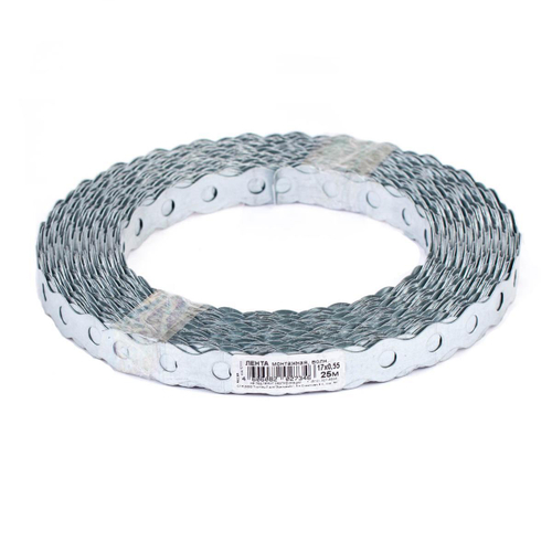 ЛЕНТА МОНТАЖНАЯ СТРОЙБАТ ВОЛНИСТАЯ 17Х0,55 25М