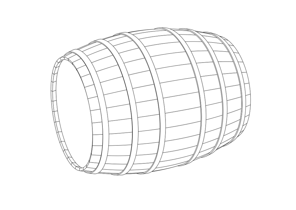 Barrels for leudo's hold  (4pcs)