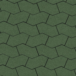 Тротуарная плитка S-ФОРМА 172х94х100мм Гранит Зеленый