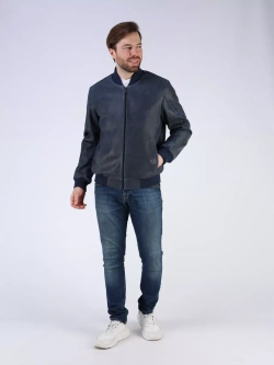 Кожаная куртка демисезонная бомбер