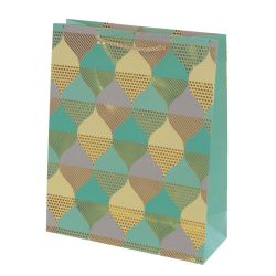 GAEM Пакет подарочный M (бумага 210г/м2, блок микс 12шт), L26 W10 H32 см, 4в.