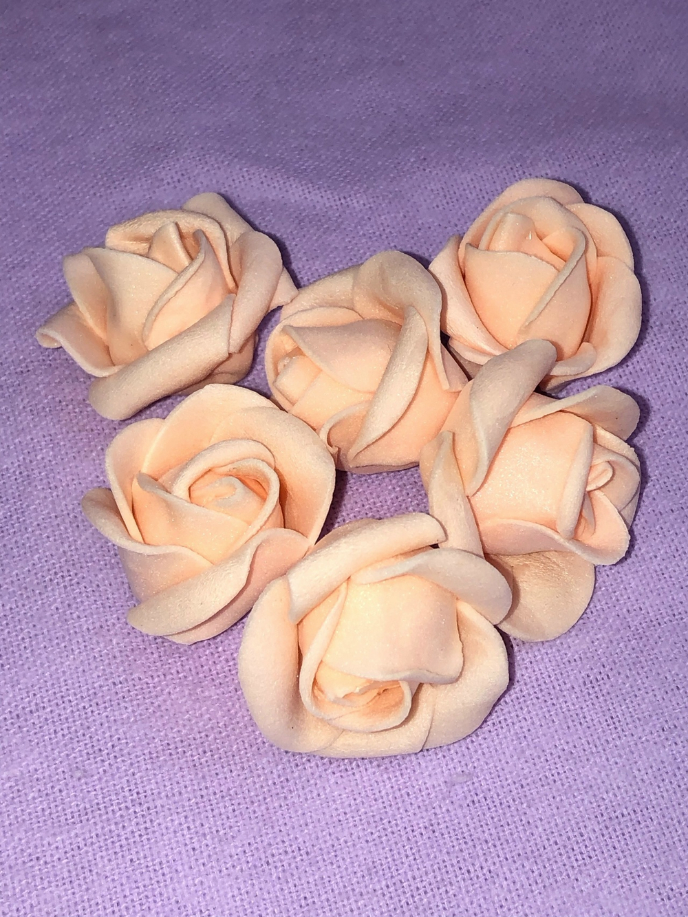 Цветы роза фоам 3см (1 шт)