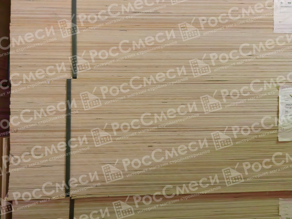 Фанера ФК 12 мм 1525х1525 сорт 3/4 шлифованная березовая