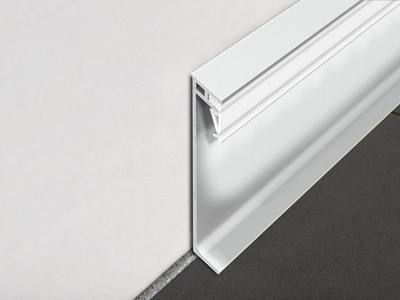 Алюминиевый плинтус Progress Profiles PKGLEDAA 80*2000 мм с системой освещения при помощи светодиодов