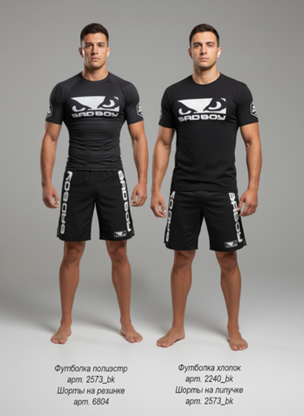 Шорты спортивные тренировочные Bad Boy Pro Series 2.0 Light черный