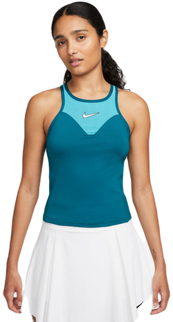 Женский топ теннисный Nike Court Dri-Fit Slam Top - Бирюзовый