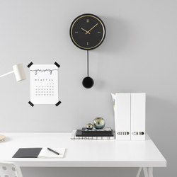 IKEA STURSK  (ИКЕА СТУРСК)  -  Настенные часы, черные, 26 см