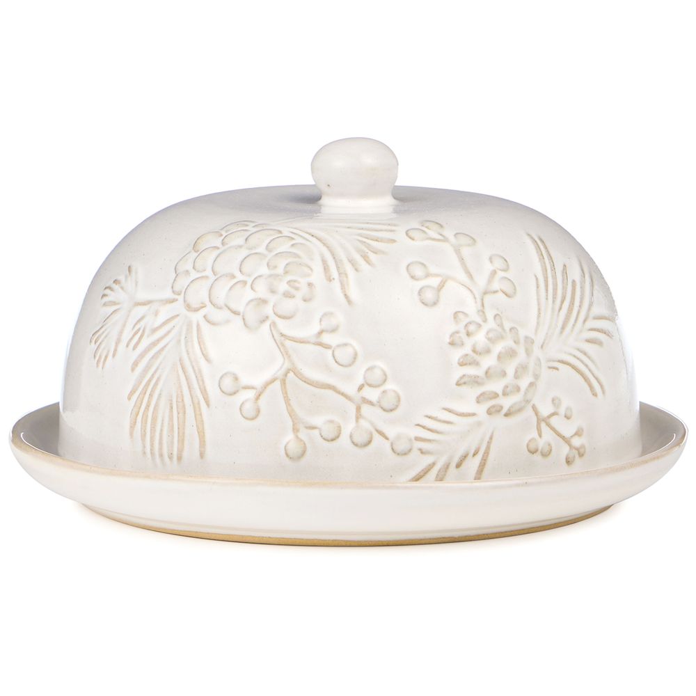 БЛЮДО СЕРВИРОВОЧНОЕ С КРЫШКОЙ КОЛЛЕКЦИЯ "PINE CONES", 19,6*19,6*10,5 СМ