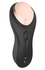 Черная вибровкладка в трусики - 9,3 см. (Цвет: черный)