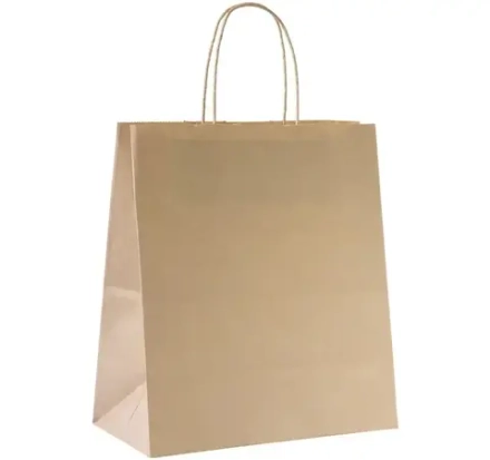 Пакет с кр. руч. б/п 220х120х250 крафт