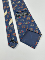 Галстук синий Salvatore Ferragamo