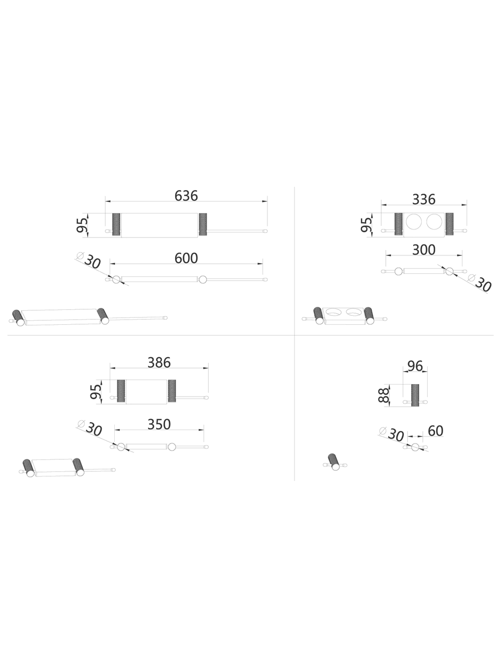 Набор STWORKI Стокгольм S36388CRW трансформер, хром, полки белые