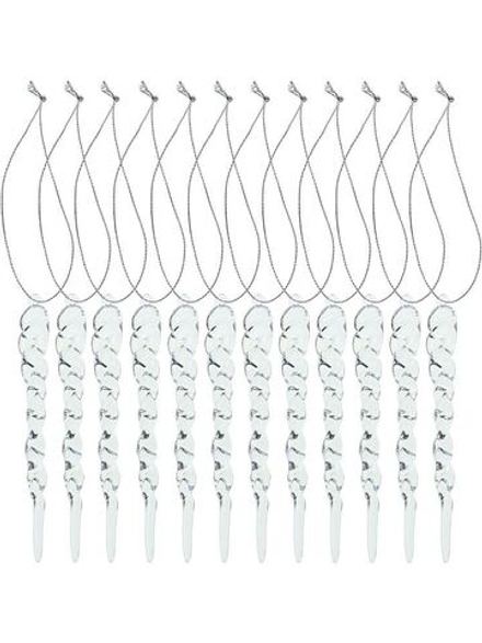 Набор подвесных украшений 12шт 13см "Ледяная сказка"