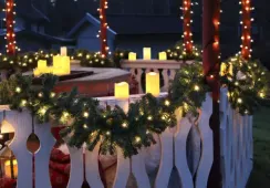 Свеча LED PAUL Plastic 7,5х7,5 см., бежевый, на батарейках, с таймером, Star Trading (067-27)