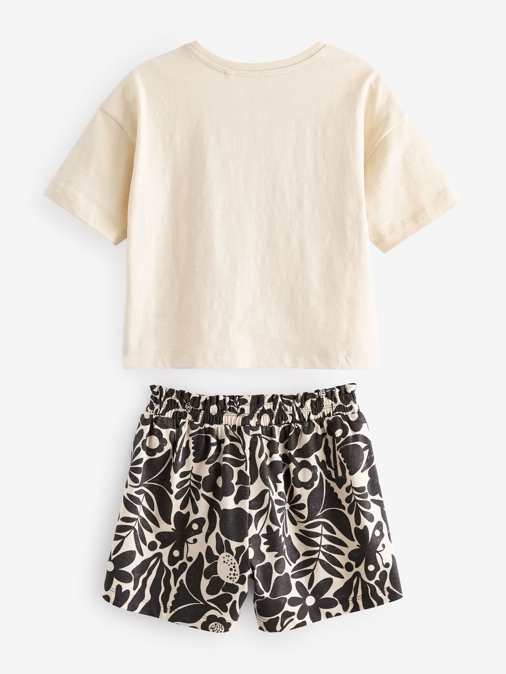 Пижама для девочки Next 196-922, 2 шт., Молочный, Серый