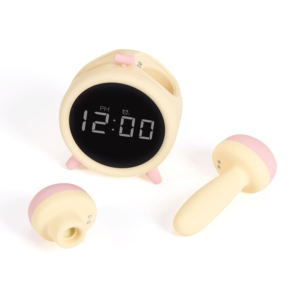Умный стимулятор-будильник Naughty Clock с вакуумной стимуляцией и вибрацией