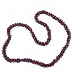 Бусы "Змейка" гранат альмандин