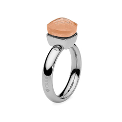 Кольцо Qudo Firenze light peach 18.5 мм 610485/18.4 BR/S цвет серебряный, коричневый