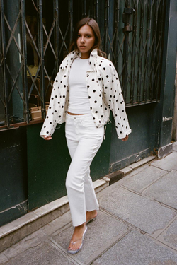 ZARA ДЖИНСЫ TRF CROPPED FLARE С ВЫСОКОЙ ПОСАДКОЙ, БЕЛЫЙ
