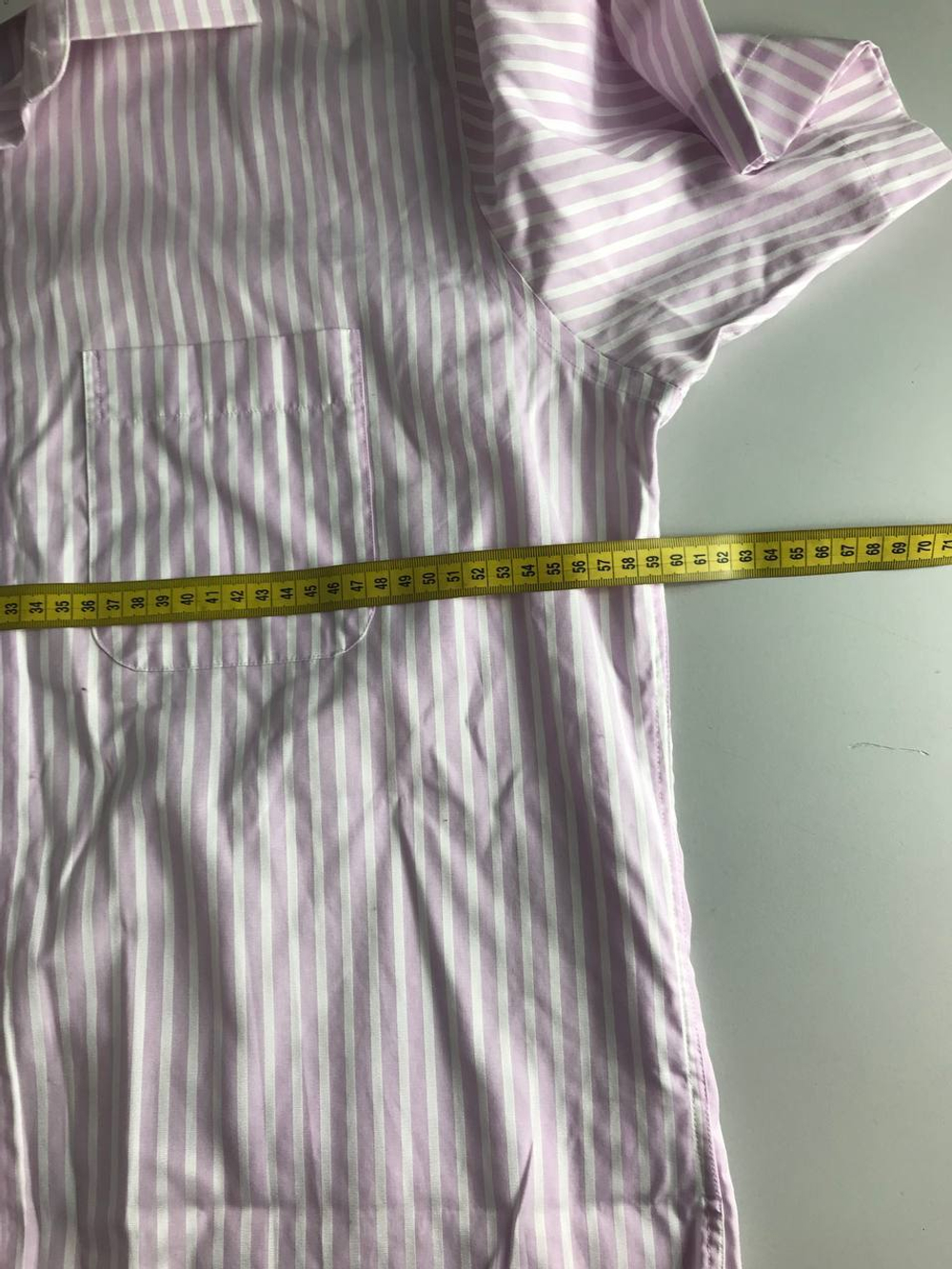 Рубашка Henderson в полоску, маркировка 42, визуально на 52/54 размер