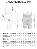 Костюм для мальчика, футболка и шорты