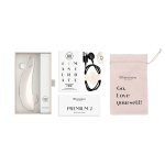 Серый вакуумно-волновой клиторальный стимулятор Womanizer Premium 2 Gray WZ212SG8