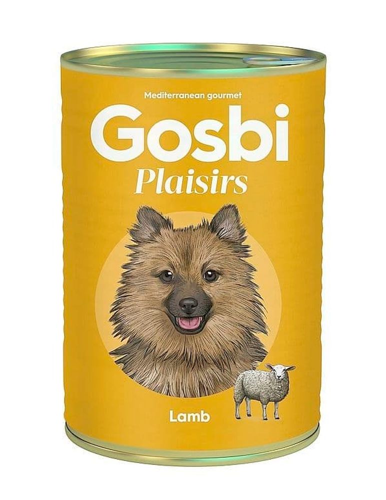 GOSBI PLAISIRS консервы для собак ЯГНЕНОК 400г