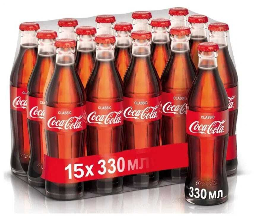 Газированный напиток Coca-Сola, Кока-Кола, стекло 330мл Грузия