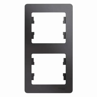 GLOSSA 2-постовая РАМКА, вертикальная, ГРАФИТ