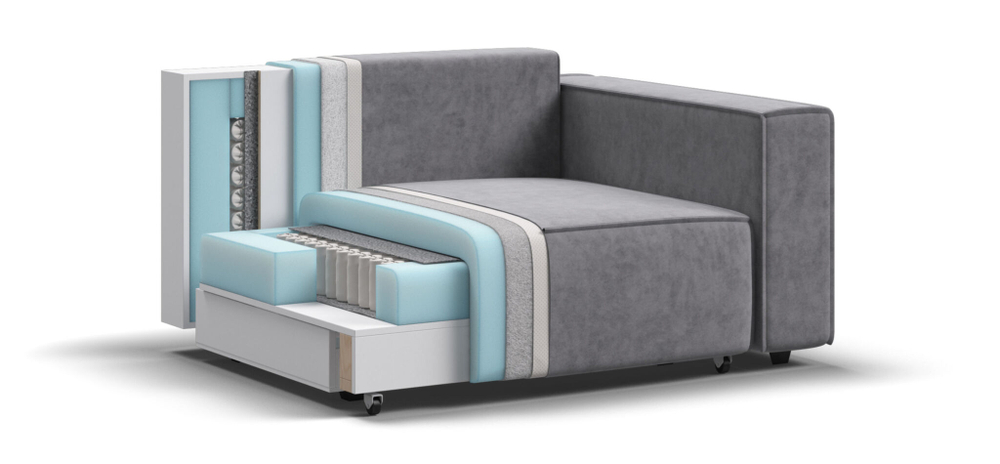 Кресло BOSS SOFT MODOOL Велюр Royal агат