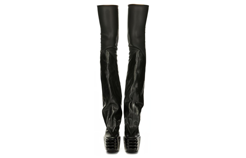 RICK OWENS/RO Over the knee Boots 13.5cm Women"s Black