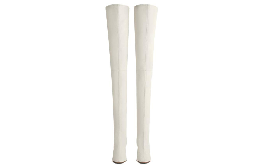 Bottega Veneta Tripod Over the knee Boots 9cm Women"s White