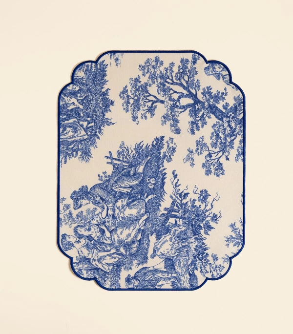 Ланчмат – С вышивкой, синий | Сельская жизнь