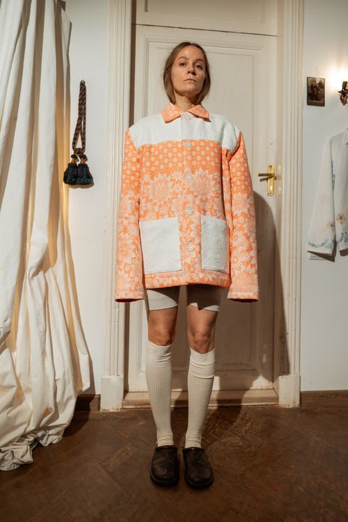 Куртка Soeurs Бело-Розовая