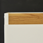 Кухонный модуль напольный 2 двери 80х60х83, белый/дуб