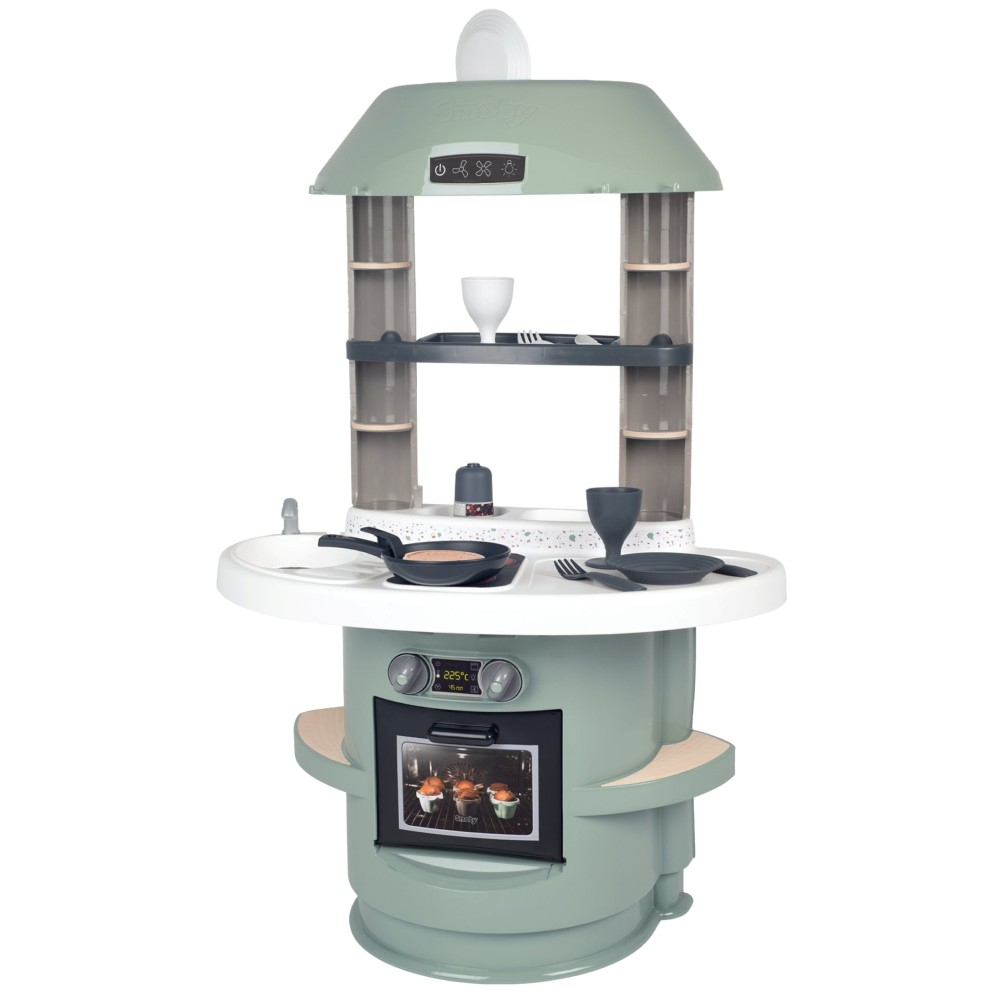 Детская кухня Smoby Nova 312701 с электроникой и 13 аксессуарами для сюжетной игры от 18 месяцев — фото 2