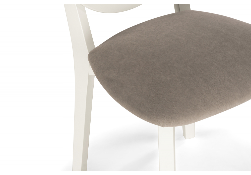 Стул деревянный Woodville Марти ткань MR 27, слоновая кость