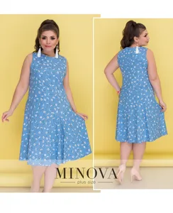 Платье 297-голубой Minova