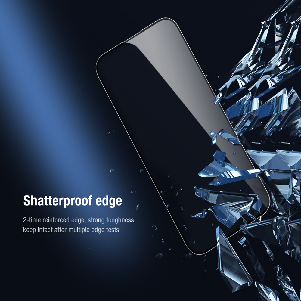 Стекло на экран и защитные линзы на камеру от Nillkin для iPhone 14 Pro Max, (комплект 2 в 1) серия 2-in-1 HD Full Screen Tempered Glass Screen Protector