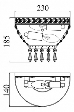 Бра Maytoni DIA750-WB01-WG