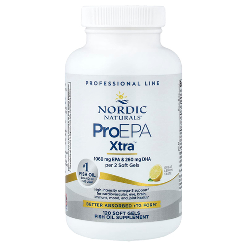 Nordic Naturals, ProEPA Xtra™, со вкусом лимона, 120 капсул