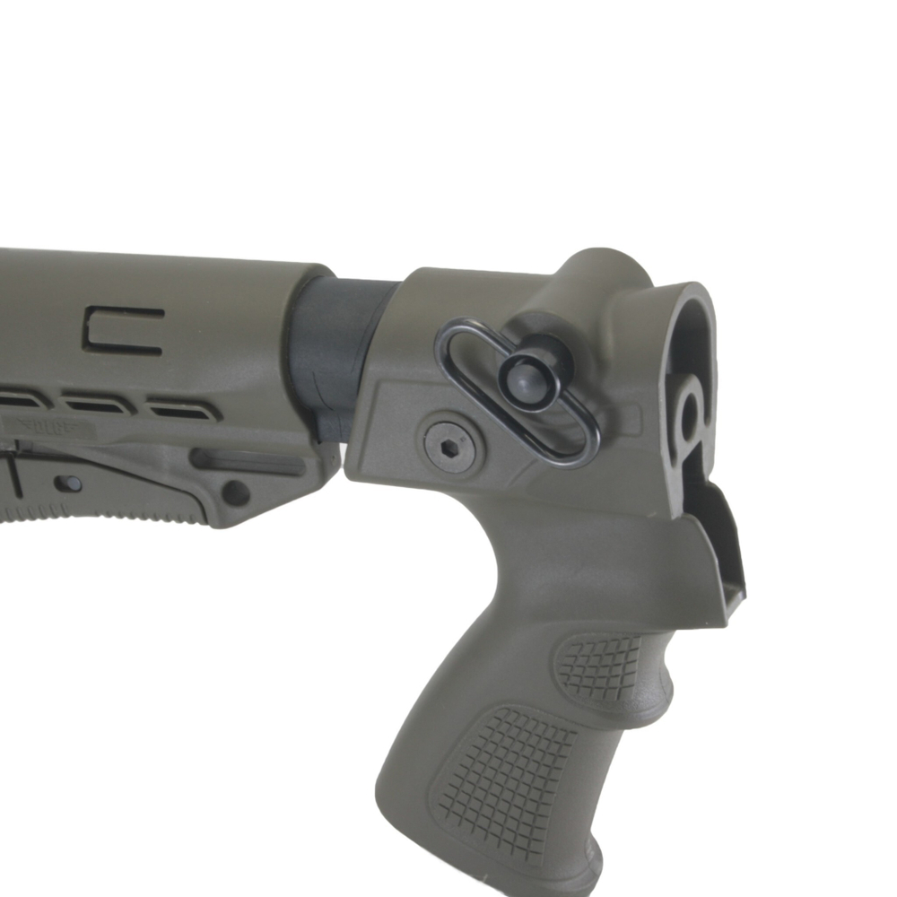 Телескопический приклад на МР-155, DLG Tactical. Черный